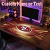 San Francisco 49ers Customized Name Text Mouse Pad, Large Desk Mouse Mat Personalized Home Office Present
