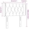 Vidaxl Zagłówek Do Łóżka Z Led, Czarny, 83X16X78/88 Cm, Aksamit