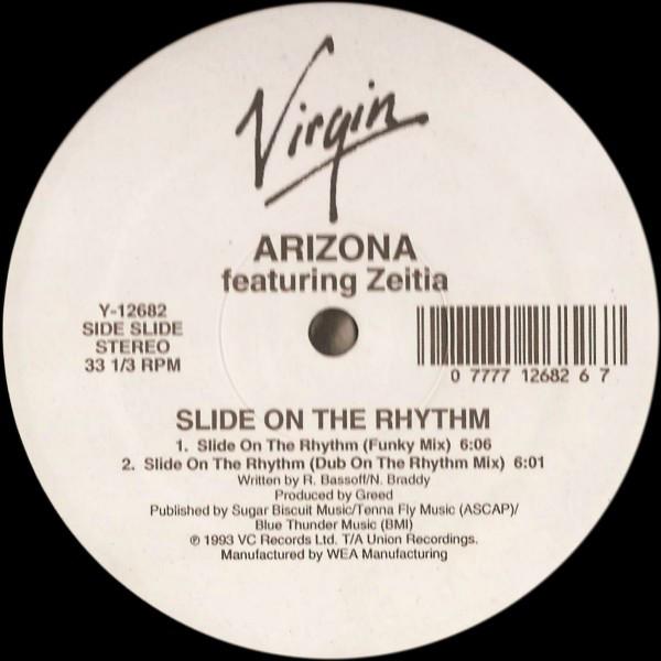 12-дюймовая пластинка ARIZONA, ZEETEAH MASSIAH - Slide On The Rhythm Y12682 Virgin 1993 US Танцевальная и Электронная Б/У