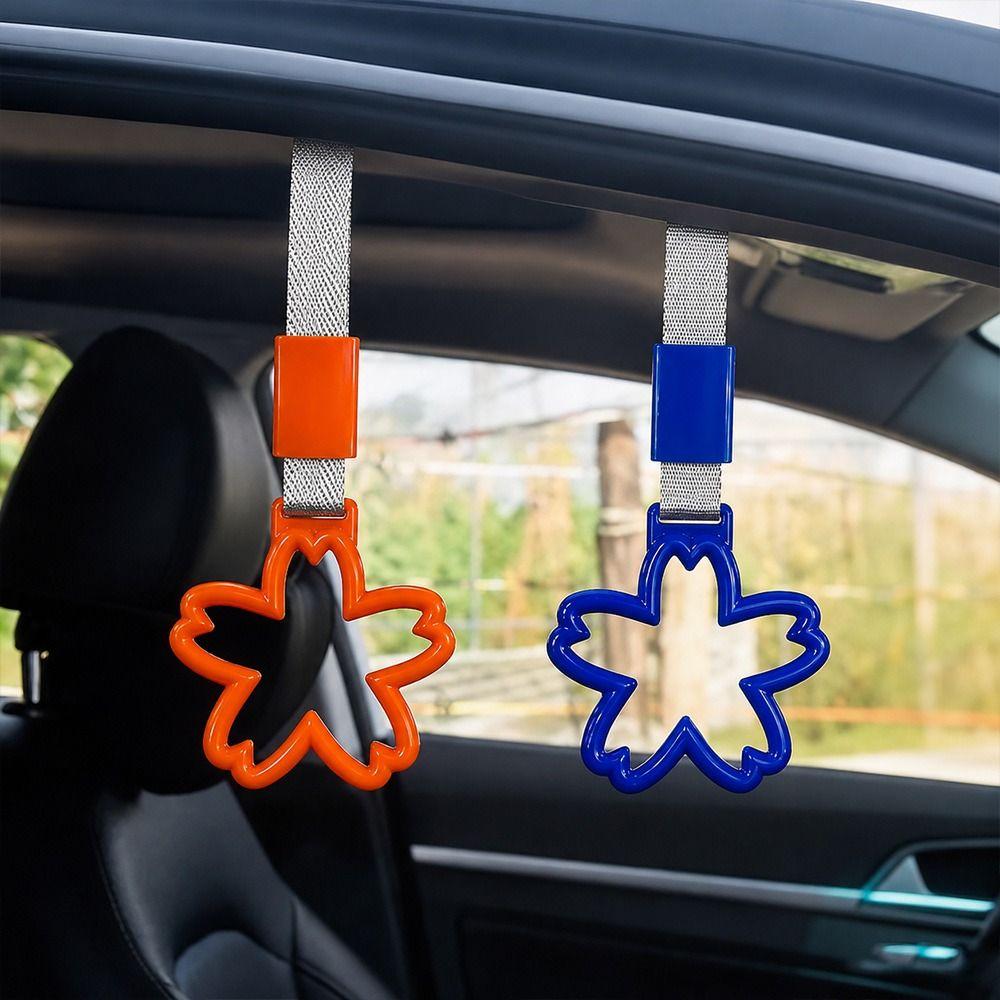 Cherry Blossom Car Handle Strap Ring Anti Collision Warning Hand Strap Ring Car Interior