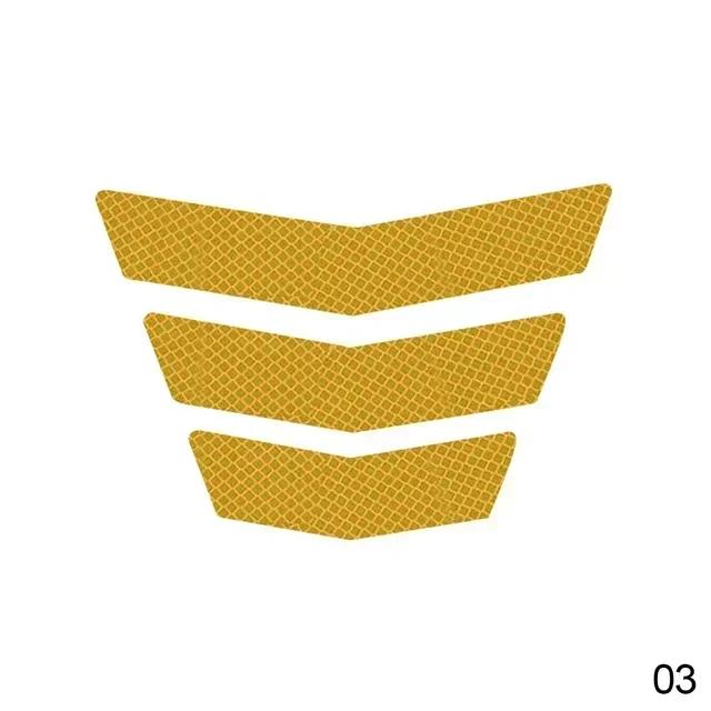 3 шт. наклейки для мотоциклов светоотражающие предупреждающие трапециевидные стрелы хвостовое крыло гоночный бампер наклейка клейкая лента для автомобиля грузовика велосипеда