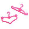 10Pcs Clothes Hangers Heart Linear Shape Holder Girl Kids Toy Accessories for Doll