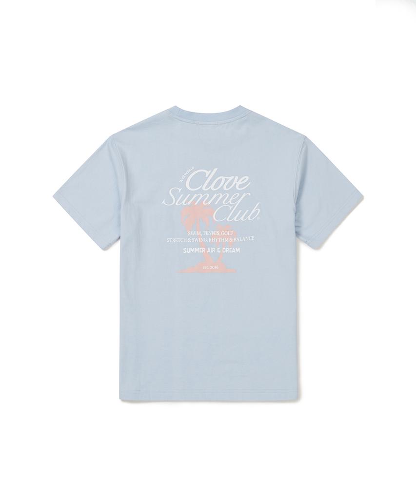 CLOVE [24Ss Clove] Футболка с пальмой (Голубое небо)