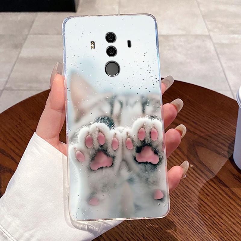 Роскошный Милый Крутой Чехол Для Huawei Mate 10 Pro 10Pro Задняя Крышка Прозрачный Силиконовый TPU Чехол Для Телефона Для Huawei Mate 9 Mate9 Корпус