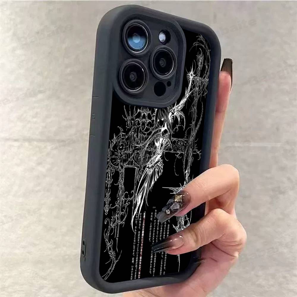 Готический Кибер-Сигил Крест Чехол для Телефона Для iPhone 17 16 15 14 13 12 11 Pro Max 16E Plus INS Мягкий Чехол