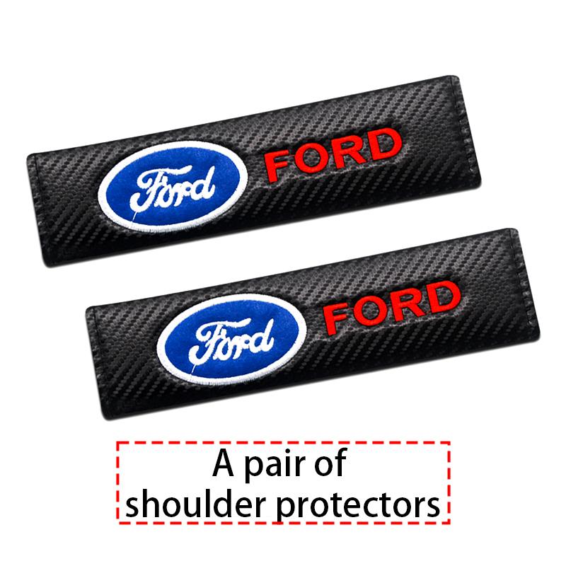 AACX1 Car Seat Neck Pillow Headrest Seatbelt Shoulder Safety Pad Protector For Ford Ranger S-Max Focus Mondeo Transit Custom Ranger