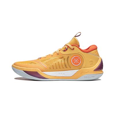 Баскетбольные кроссовки Li Ning Wade Ice Blood 2 Мужские Низкие Молочно-оранжево-желтые ABPU017-9
