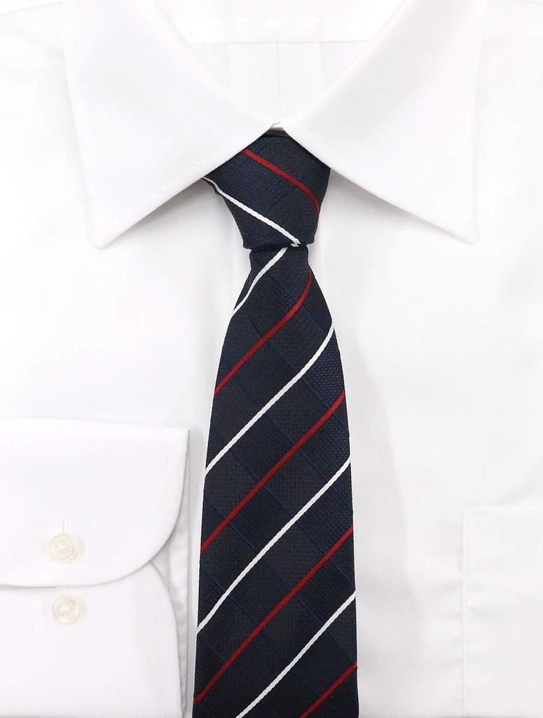 Бренд Michiko London, галстук из жаккардового шелка с клеткой и вышивкой, D-образный, 100% (D Pattern Военно-морской флот)