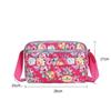 Casual Retro Nylon Shoulder Bag Multi Layered Floral Print Mother Handbag Women's Fashion Vintage Flower Crossbody Bags