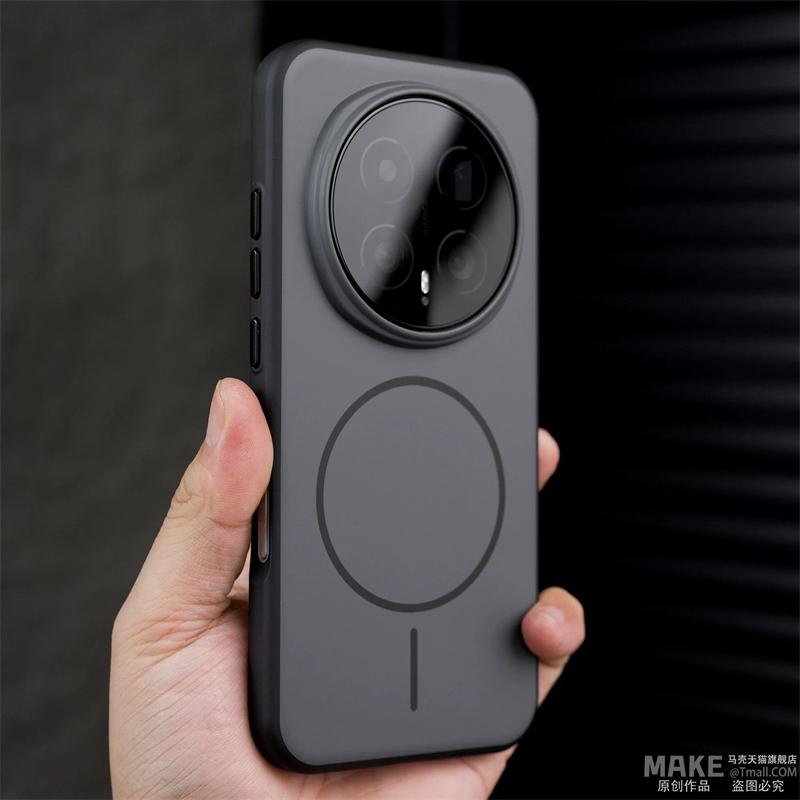 Магнитный чехол с беспроводной зарядкой для Honor Magic 8 Pro Чехол для MagSafe Жесткая задняя крышка Модный цветной блок Кожаное ощущение Бампер