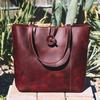Shoulder Bag Handmade Purse Large Women Vintage Genuine Brown Leather Tote