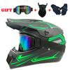 24 Styles Men's Motocross Helmet Professional Off Road Motorcycle Helmets Bicycle Full Face Helmet DOT Approved 1+3PCS