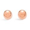 [R2577] - Rose Gold 'Marbles' Gold Plated Earrings - 4 Mm