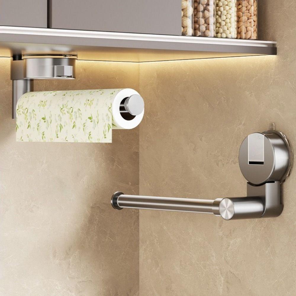 No-punching Suction Cup Tissue Hanger Wall Mounted Paper Roll Holder  RV Use