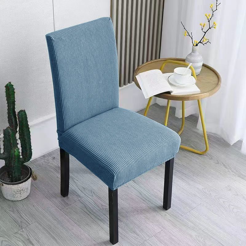 Жаккардовый чехол на обеденный стул, эластичный эластичный чехол из спандекса с длинной спинкой, чехол на стул для стульев, кухни, отеля, свадебного банкета