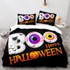 New 3D Print Halloween Boo Cartoon Bedding Set,Duvet Cover Bed Set Quilt Cover Pillowcase,King Queen Twin Size Boys Girls Adults