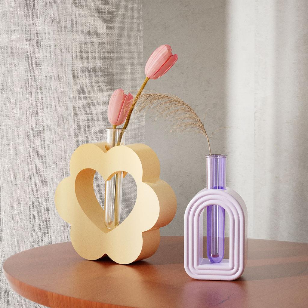 Flowerpot Vase Molds Designing Adorable Hydroponic Plant Displays with Heart Silicone Flowerpot Molds Silicone Texture