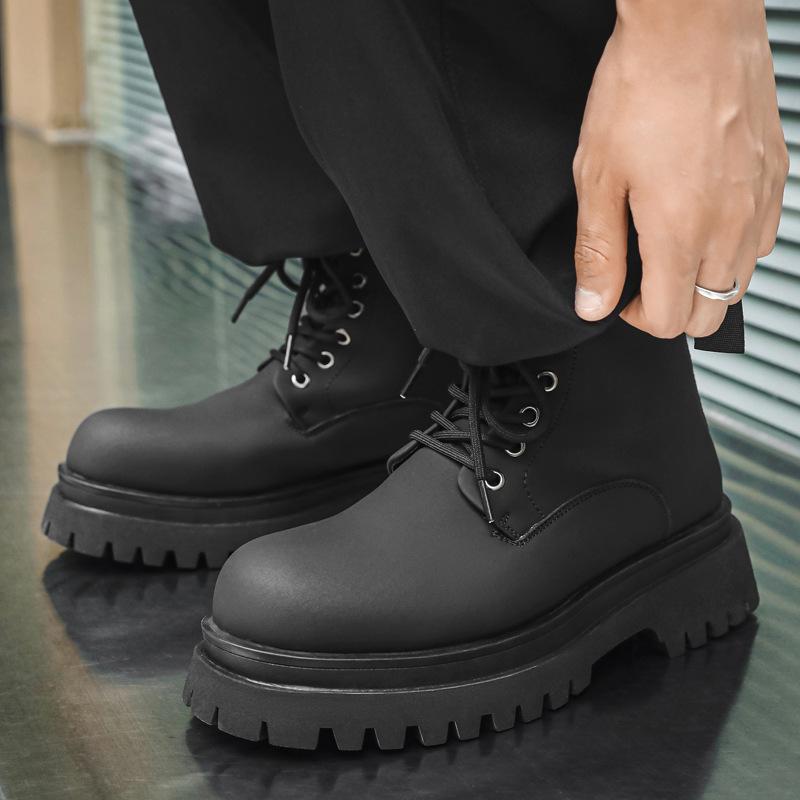 Ботинки Martin мужские осенне-зимние усиленные локомотивные ветрозащитные кожаные ботинки с большой головкой 70033-J