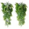 2 шт. Устойчивые к УФ-излучению, не выцветающие искусственные свисающие растения плюща, пышные каскадные лозы, реалистичная зелень - Круглогодичный декор для улицы