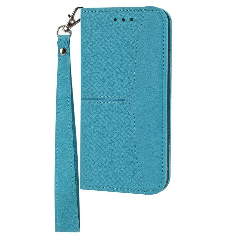 Применимый кожаный чехол для Xiaomi Mi 14T, плетеный портативный кошелек для Redmi Note13, многофункциональный защитный чехол для карт Sony