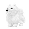 Simulation Samoyed Plush Toy Realistic Standing White Samoyed Pet Dog Stuffed Cute Dog Puppy Model Unique Plush Gift Collection for Kids Home -