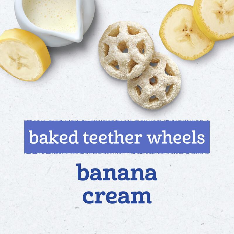Baked Teether Wheels, 10+ Months, Banana Cream, 1.48 oz (42 g)