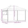 Pop Up Folding Party Tent with 4 Side Panels Taupe