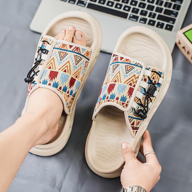 Мужские сандалии на толстой подошве, новые, большого размера, модные мужские тапочки, легкие, удобные, дышащие, повседневные сандалии из ЭВА, мужская обувь, шлепанцы