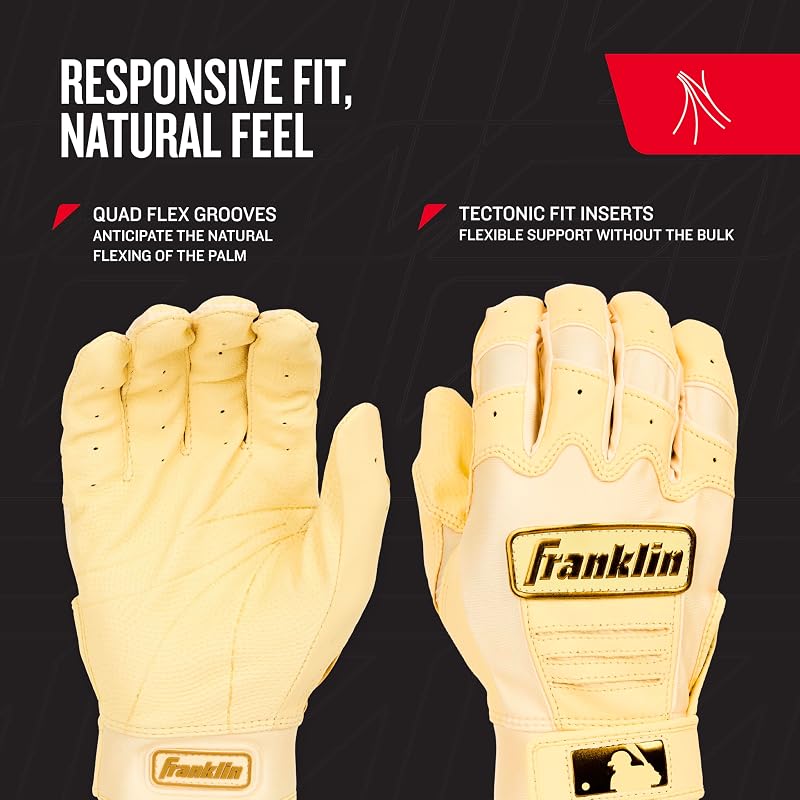 Franklin CFX PRO HI-LITE БАТТИНГОВЫЕ ПЕРЧАТКИ - Баттинговые перчатки яркого цвета, Пара, Размер для юниоров/молодежи, Бейсбол, Овечья кожа/Синтетическая кожа, Бэттинг