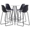 VidaXL Bar Set 5 Pcs Table and Pub Chairs Counter Furniture Bistro Furniture Garden Kitchen Restaurant 279761