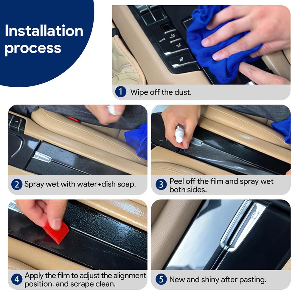 Gear Shift Collar for Mazda CX30 2020-2024 Interior Protective Film Anti-Scratch TPU