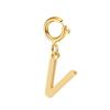 Пружинная застежка подвеска с буквенными шармами подвеска с инициалами для женского ожерелья серьги брелок с цирконом DIY аксессуары оптом