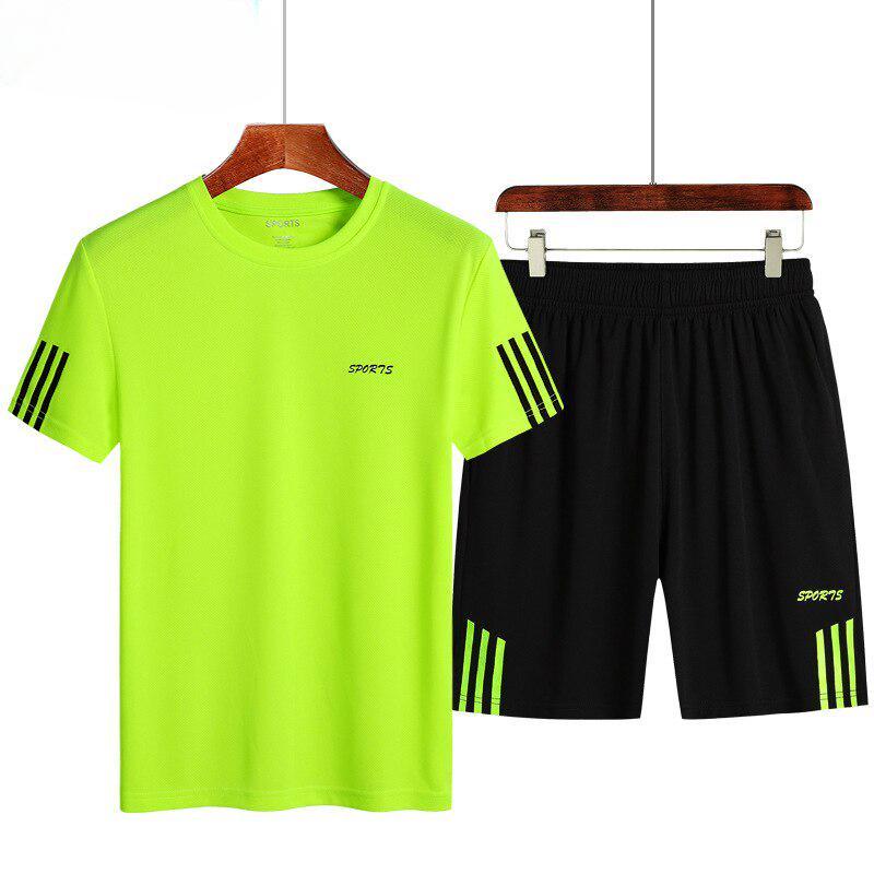Mens Tracksuit Sportwear Set Casual Running Fitness Two -Piece Set