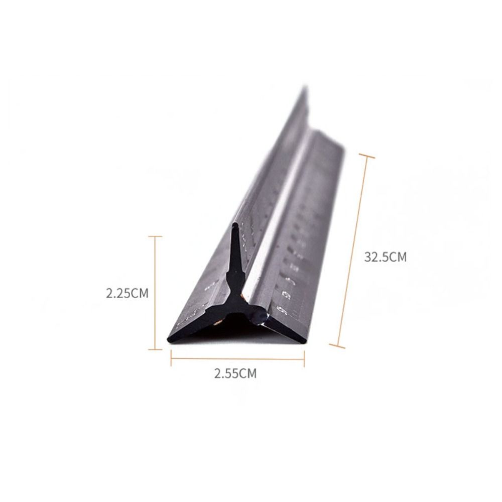 Metal Triangular Ruler Stationery Design Ruler Multi-functional Measuring Tools Architect Engineer