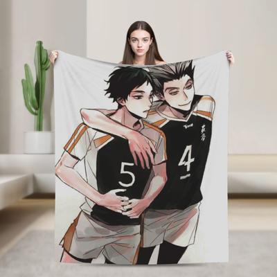 Haikyuu Bokuaka Одеяла Флис Украшение Карасуно Волейбол Кагеяма Супермягкое Плед для Дома Улицы Постельные Принадлежности Пледы