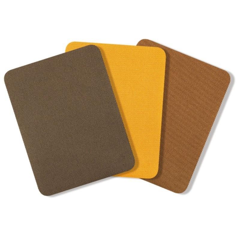 Твиловые заплатки для ремонта локтей и коленей с термоклеящейся основой, аппликация для легкого нанесения на рубашку и джинсы