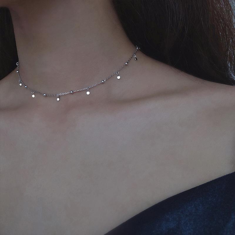 Женское серебряное ожерелье с геометрическим узором в виде бабочки и цветка, многофункциональная цепочка на ключицу, ювелирные изделия, аксессуары