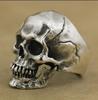 2022 New Fashion Domineering Personality Retro Skull Ring Horror Cracked Skull Ring