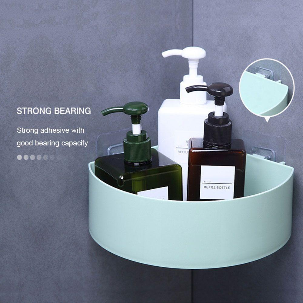 Практичный настенный органайзер для кухни, полка для ванной комнаты, угловая полка для хранения шампуня