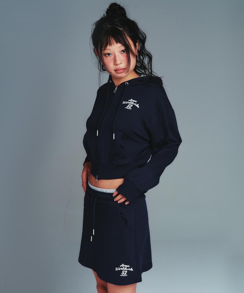 Ames Worldwide Classic Mini Sweat Skirt Navy