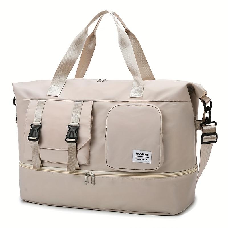 Дорожная сумка-дафл большой вместимости, многофункциональная, с несколькими отделениями, прочная нейлоновая спортивная сумка