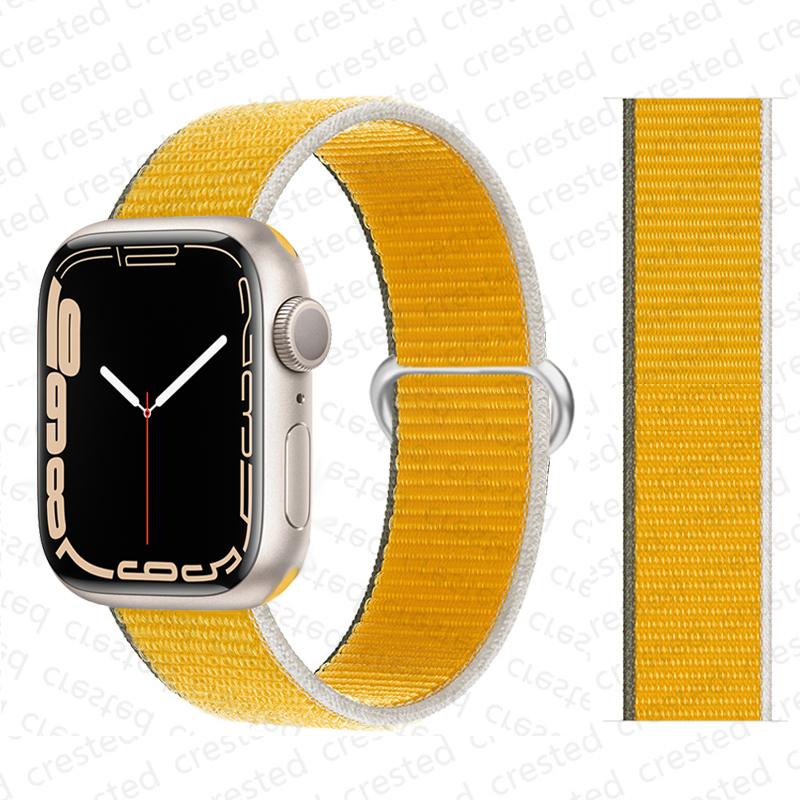 2 шт. Ремешки Для Apple Watch Band 44 мм 40 мм 45 мм 46 мм 42 мм 49 мм 41 мм Нейлоновый петлевой браслет iwatch Серия 10 9 8 7 6 5 3 se ultra 2