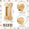 High Quality Solid Wood Desktop Shelf Box Location Card Organizer Dog Bone Display Stand Creative Storage Box Office