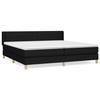 3130459 vidaXL Divan Bed with Mattress Black 200x200 Cm Fabric