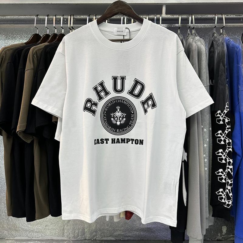 Summer new European and American trendy brand R unisex couple's loose pullover short-sleeve T-shirt, youth short-sleeve T-shirt