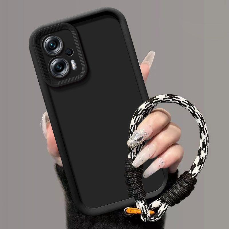 Для чехла Xiaomi Poco X4 GT Чехол для телефона Xiaomi Poco X4 GT Плетеный шнурок Матовая задняя крышка Защита с эффектом кожи Противоударный чехол