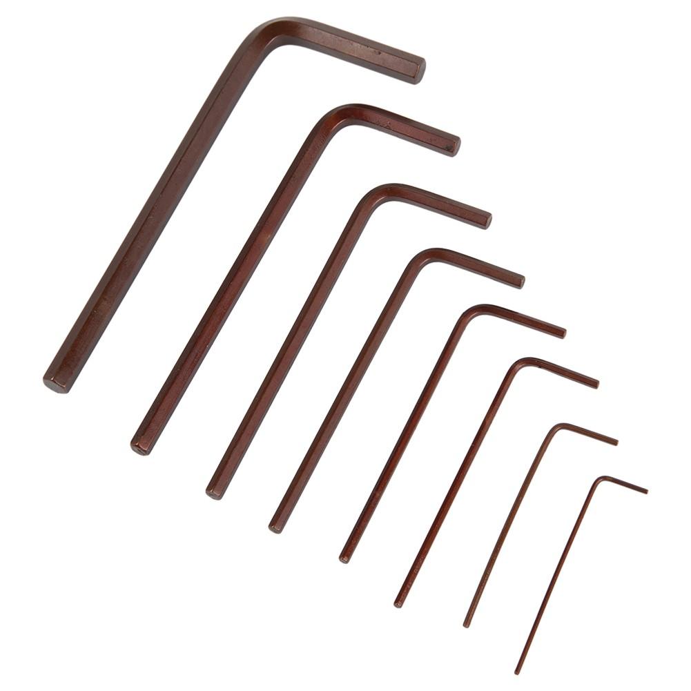 Универсальный и прочный набор из 8 маленьких шестигранных ключей для точного обслуживания