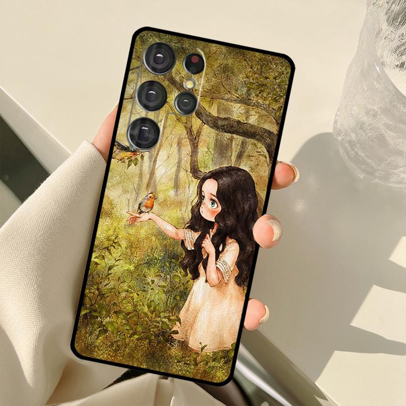 Чехол для телефона «Дневник лесной девушки» для Samsung Galaxy S20 FE S21 FE S22 Ultra Note20 Note10 S8 S9 S10 Plus