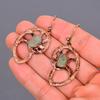 Friendship Day Sale Labradorite Stone Copper Dangling Electroformed New Earrings V-109