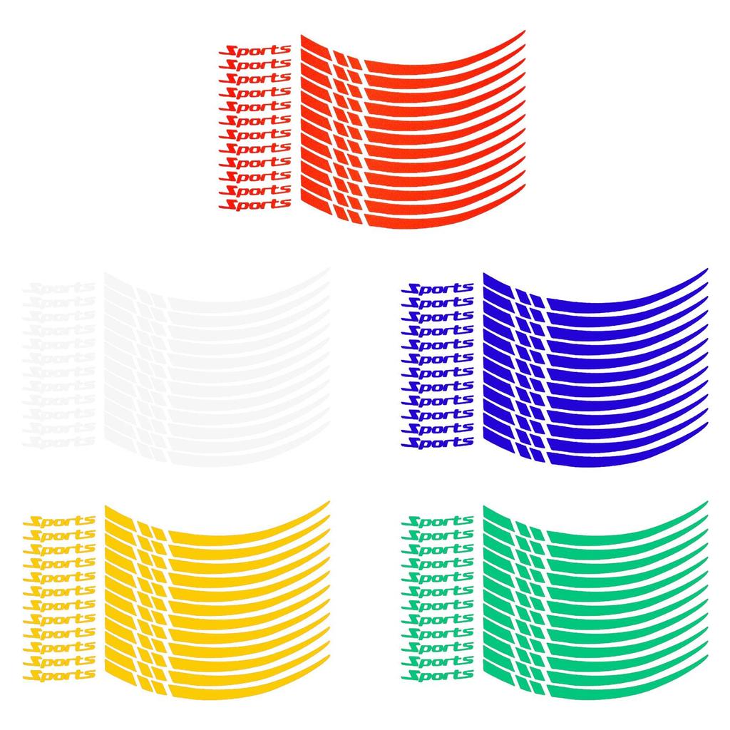 Car Wheel Hub Stickers Wheel Hub Decals Professional Wheel Accessory Fashionable